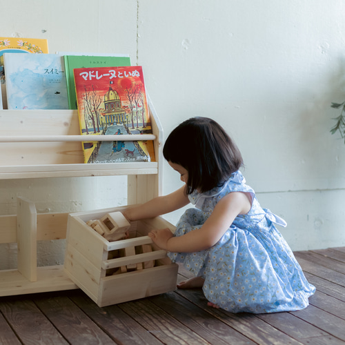 絵本棚 絵本棚 おもちゃ収納 木目調 [幅90] | 【公式】LOWYA(ロウヤ) 家具