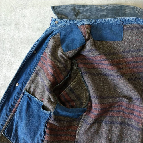 パッチワークリペア ビンテージ 50s~60s デニム カバーオール