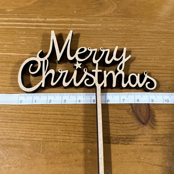 クリスマス　ケーキトッパー　土台付き　フォトプロップス  置物　インテリア　 7枚目の画像