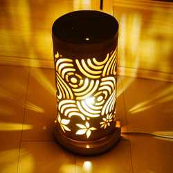 竹灯り・竹あかり・竹灯籠・竹灯篭・竹ランプ 両面彫り～～ 癒しの灯り