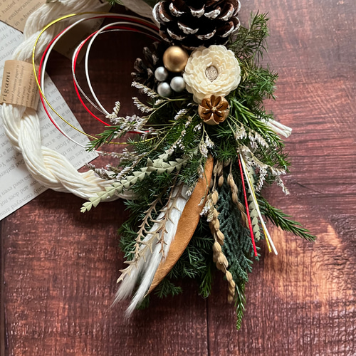 しめ縄、お正月飾りno.506