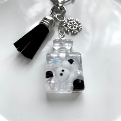 snowman＊香水ボトルキーホルダー BLACK 4枚目の画像