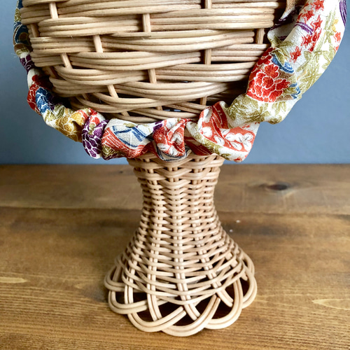 専用　着物クロスターバン　普通サイズ No 115 和風編み込みターバン 着物リメイク ヘアバンド クロス