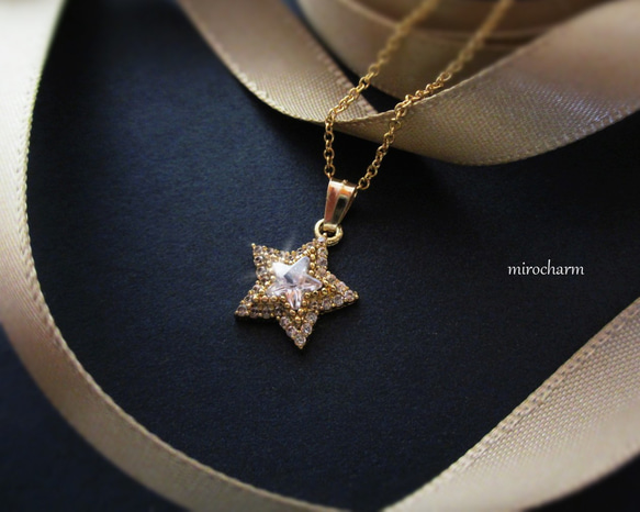 14Kgf}**Winter Star**冬の一番星ネックレス ネックレス