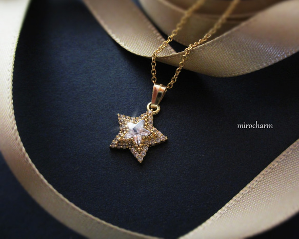 {14Kgf}**Winter Star**冬の一番星ネックレス 1枚目の画像