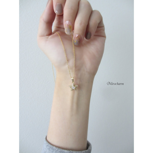 14Kgf}**Winter Star**冬の一番星ネックレス ネックレス