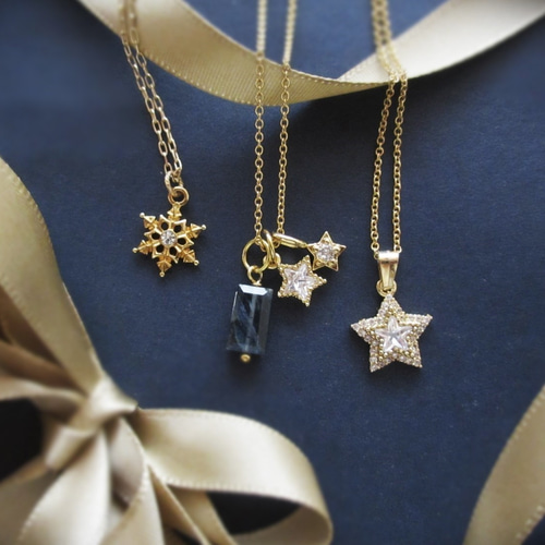 14Kgf}**Winter Star**冬の一番星ネックレス ネックレス
