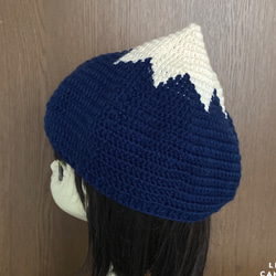 【受注制作】富士山大好きニット帽子 7枚目の画像