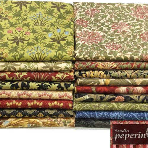 May Morris Studio 17枚セット」カットクロス moda 生地 モリス