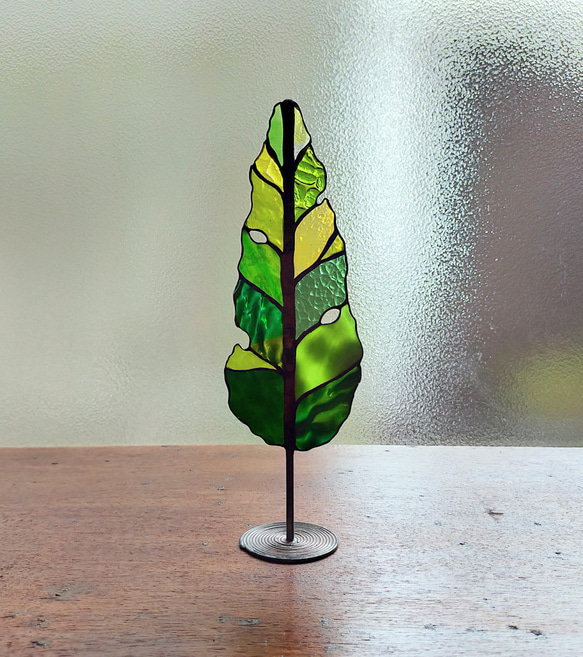 緑の木のステンドグラス 立体・オブジェ m le vitrail 通販 14949746