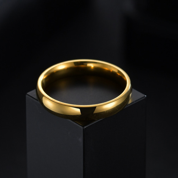 AOI Jewel リング 指輪 アクセサリー メンズ レディース ペアリング カップル 4mm 3枚目の画像