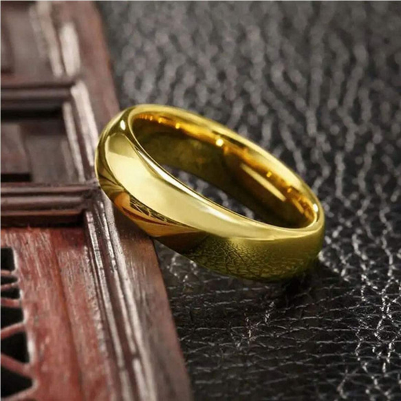 AOI Jewel リング 指輪 アクセサリー メンズ レディース ペアリング カップル 4mm 5枚目の画像