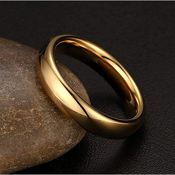 AOI Jewel リング 指輪 アクセサリー メンズ レディース ペアリング カップル 4mm 4枚目の画像