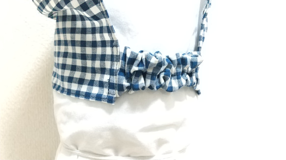 綿ポリ チェック  色・サイズが選べる 子供用三角巾 ゴム紐付 19枚目の画像