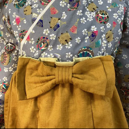 Hi☺︎様用 ハンドメイド ベビーキッズ袴 こどもの日 端午の節句 男の子 regalo（パーティグッズ） 袴 2ピース 女の子 男の子 くすみ