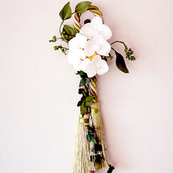 【仏花】安部様専用＊百合と蘭の豪華供花＆胡蝶蘭のしめ飾りセット 3枚目の画像