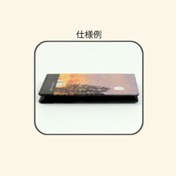 二つ折りパスケース/ICカードケース/カードケース【月夜（Tukiyo）-月と星と海と】（名入れ可） 11枚目の画像