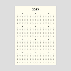 2023 カレンダー 1枚目の画像