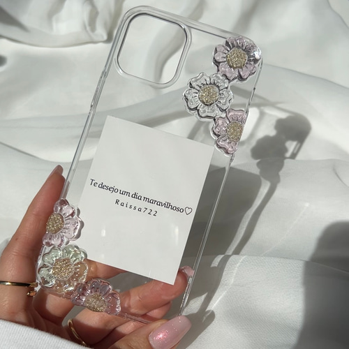 osikatu flower case クリアケース お花ケース フラワーケース