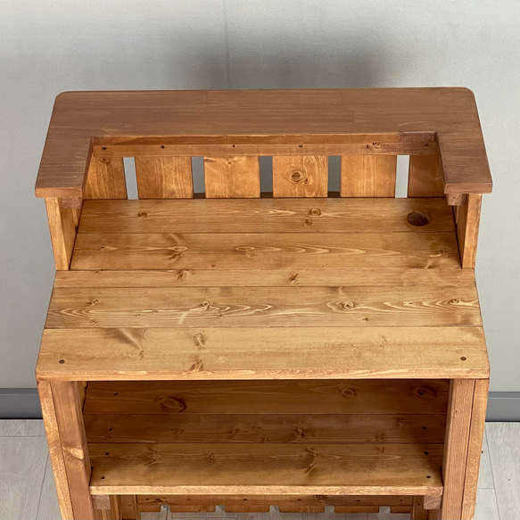 受注製作_BARIKI_レジカウンター 木製カウンター 幅66cm×奥行53cm×高さ95cm_B007B 木製カウンター