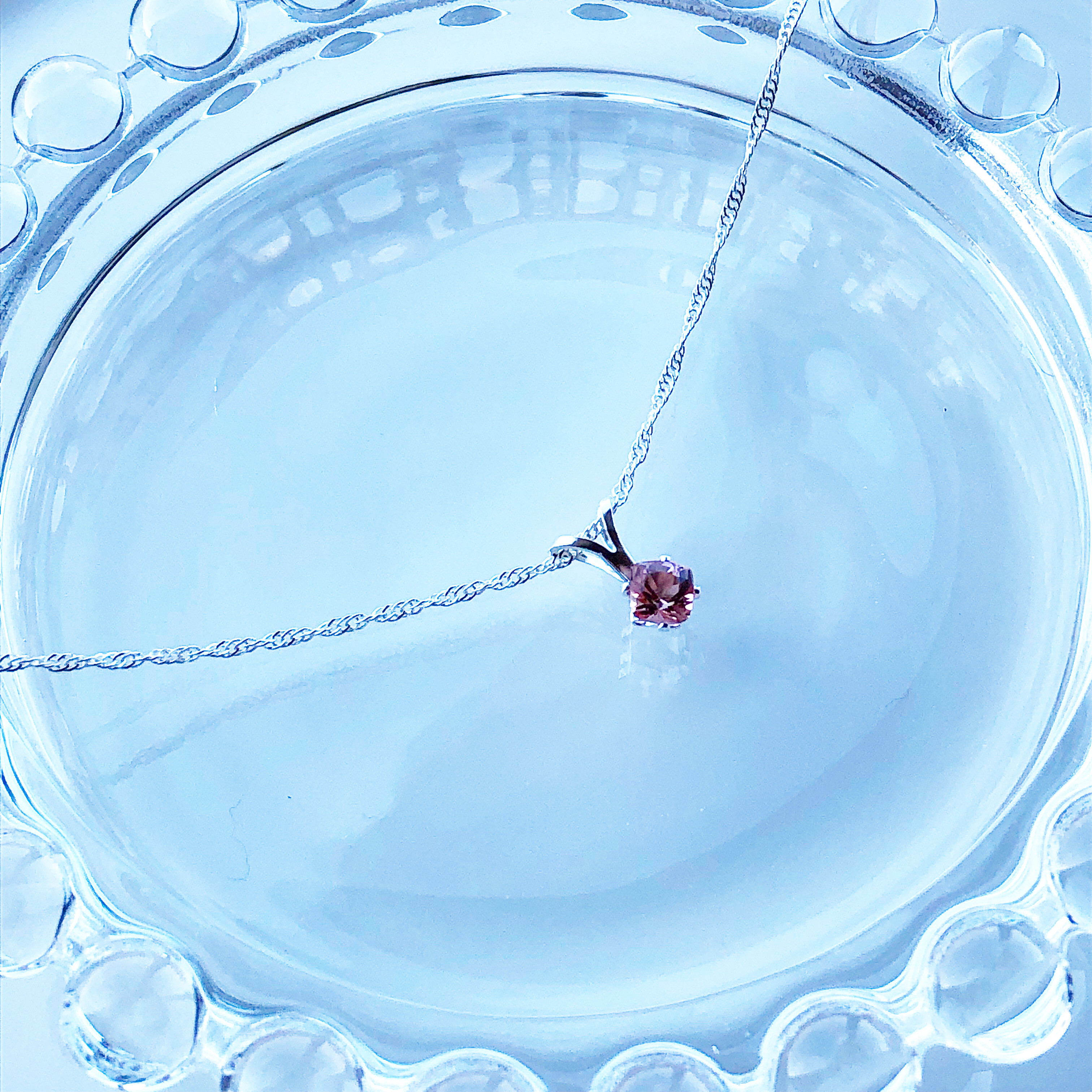 silver925 ピンクトルマリン〜ペールピンクo○☆ スクエアプチネックレス【天然石ss サイズ】 5,659円