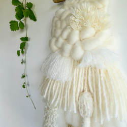 [獨一無二的物品] 浮木編織掛毯“牛奶色掛毯。 j&#39;。』 第6張的照片