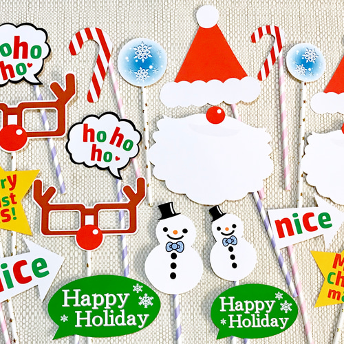 親子で使えるセット☆クリスマス☆フォトプロップス☆結婚式やパーティ