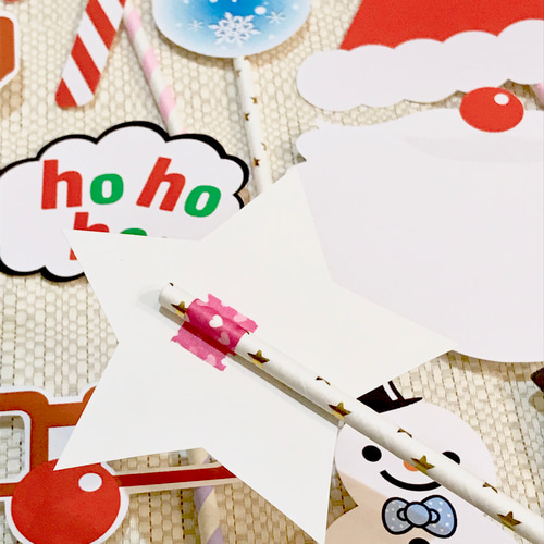 親子で使えるセット☆クリスマス☆フォトプロップス☆結婚式やパーティ