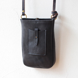 [限量銷售，無再次上架] New Deerskin Smartphone Pouch SS / Black x Black 2 第2張的照片