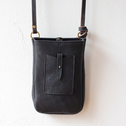 [限量銷售，無再次上架] New Deerskin Smartphone Pouch SS / Black x Black 2 第3張的照片