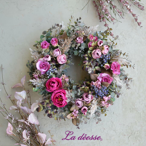 フレンチリース ピンク