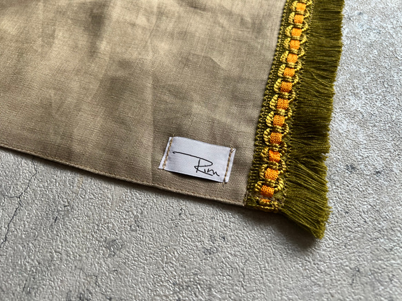 French linen luncheonmat 4枚目の画像