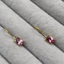 Rose pink … Malaya Garnet pierce 5枚目の画像