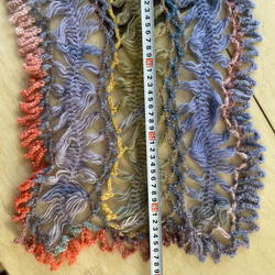 マフラー　イタリア製毛糸使用  軽い　柔らかい　一点物 5枚目の画像