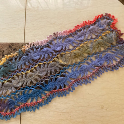 マフラー　イタリア製毛糸使用  軽い　柔らかい　一点物 6枚目の画像
