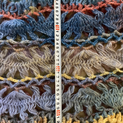 マフラー　イタリア製毛糸使用  軽い　柔らかい　一点物 2枚目の画像