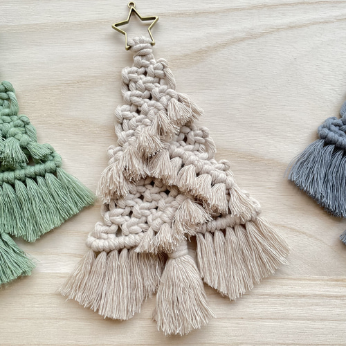 Xmas tree mini マクラメタペストリー ☆ミニ☆ その他インテリア雑貨