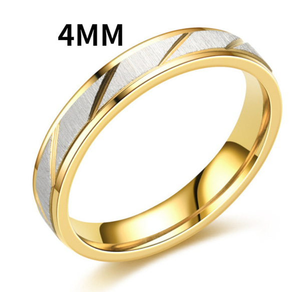 AOI Jewel リング 指輪 アクセサリー ペアリング ペアルック カップル ステンレス 5枚目の画像