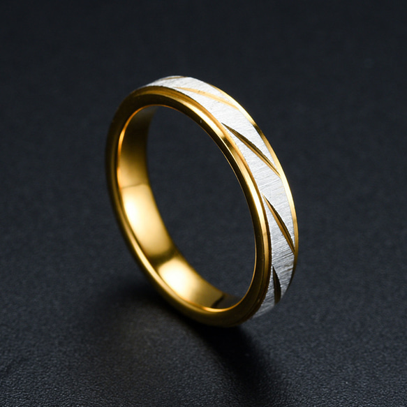 AOI Jewel リング 指輪 アクセサリー ペアリング ペアルック カップル ステンレス 3枚目の画像