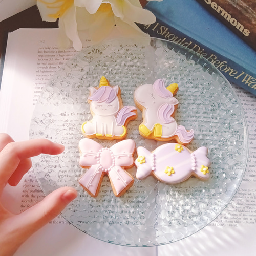 誕生日セット】ユニコーンアイシングクッキー クッキー yumelala