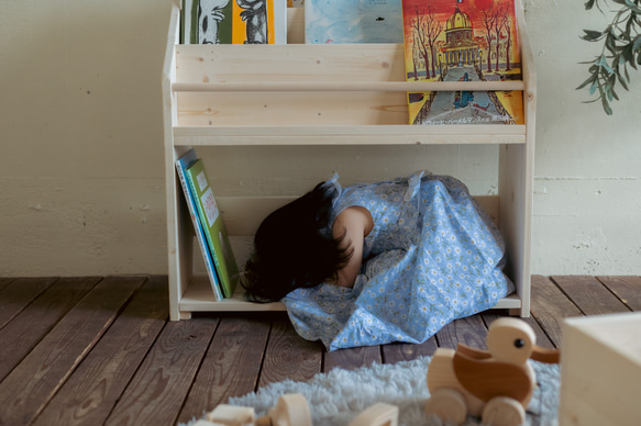 絵本棚　絵本ラック　横幅約95～99㎝　サイズが選べる絵本棚　完成品　送料無料(北海道沖縄除く) 