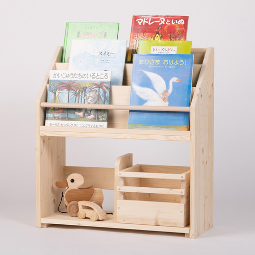 子どもの本棚 ダンボールの絵本ラック「すまいるキッズ絵本