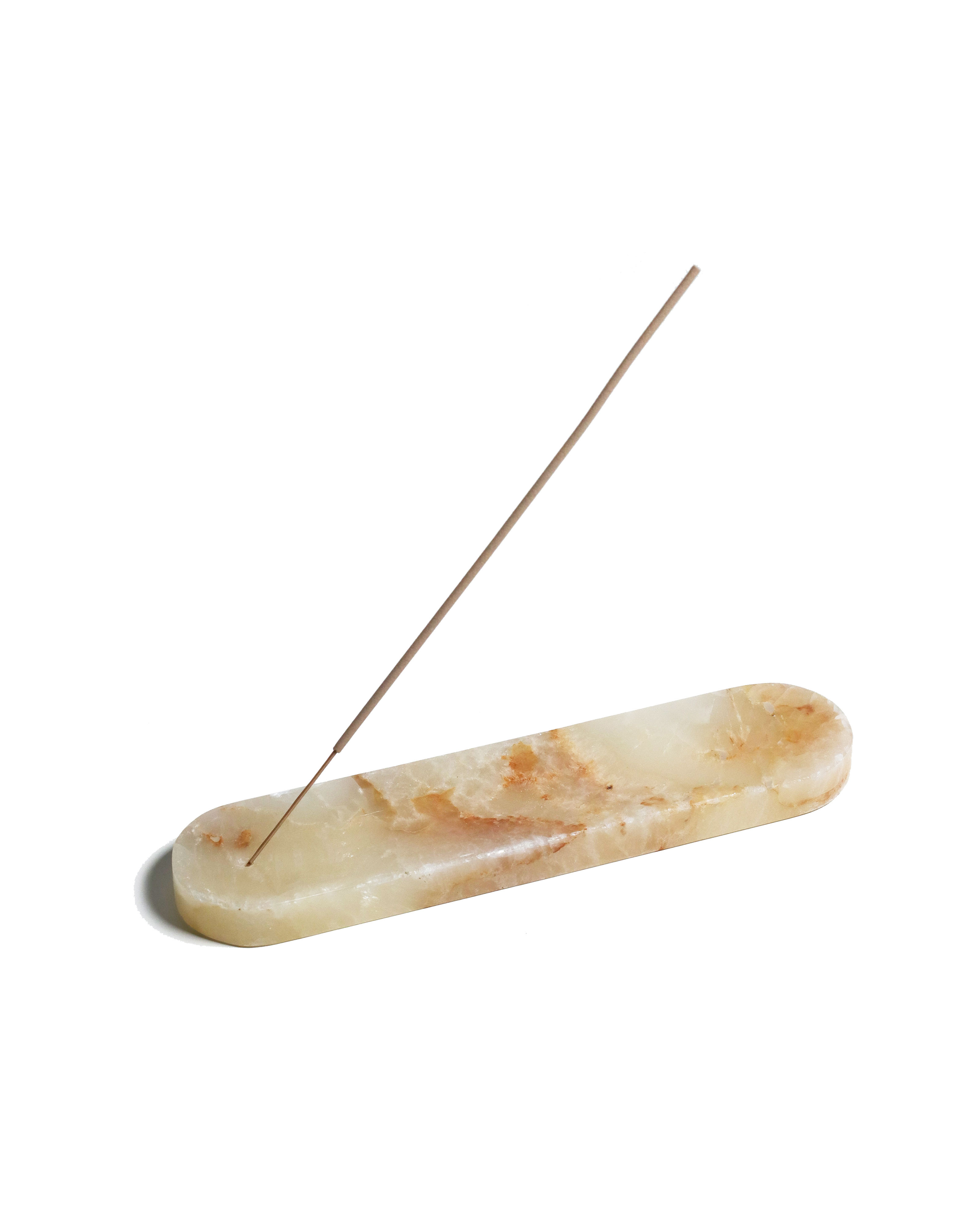 2 WAY オニキス お香立て 線香 インセンスホルダー