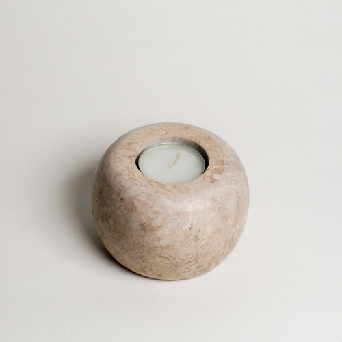 2 WAY クリーム大理石 キャンドルホルダー ディフューザー・アロマ  