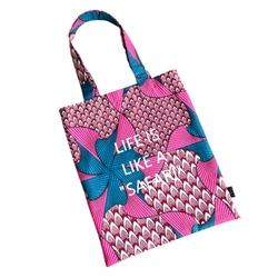 MILELE for Africa トートバッグ アフリカンバティック　青 51b5dcff195771ae47e645007b2393