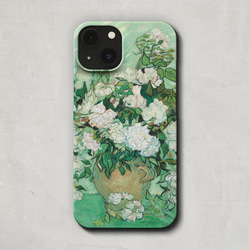 スマホケース / フィンセント・ファン・ゴッホ「 薔薇 (1890 スマホケース / フィンセント・ファン・ゴッホ「 薔薇 (1890