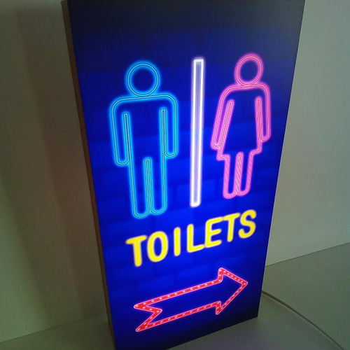 ガラス プレート 看板 トイレ TOILET インテリア