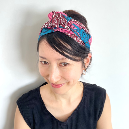 GUCCI フラワープリント ヘアバンド 紫陽花 GUCCI フラワープリント