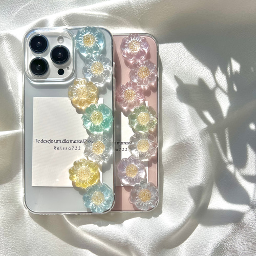 R68 春夏アイスフラワーケース クリアケース お花ケース フラワー