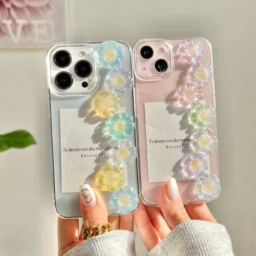 R68 shunkashuutou クリアケース お花ケース フラワーケース iPhone